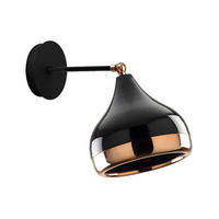 WANDLAMPE - 17 x 17 - metall - schwarz Yildo - Schwarz, Metall (17/28/17cm) - Vente-Unique