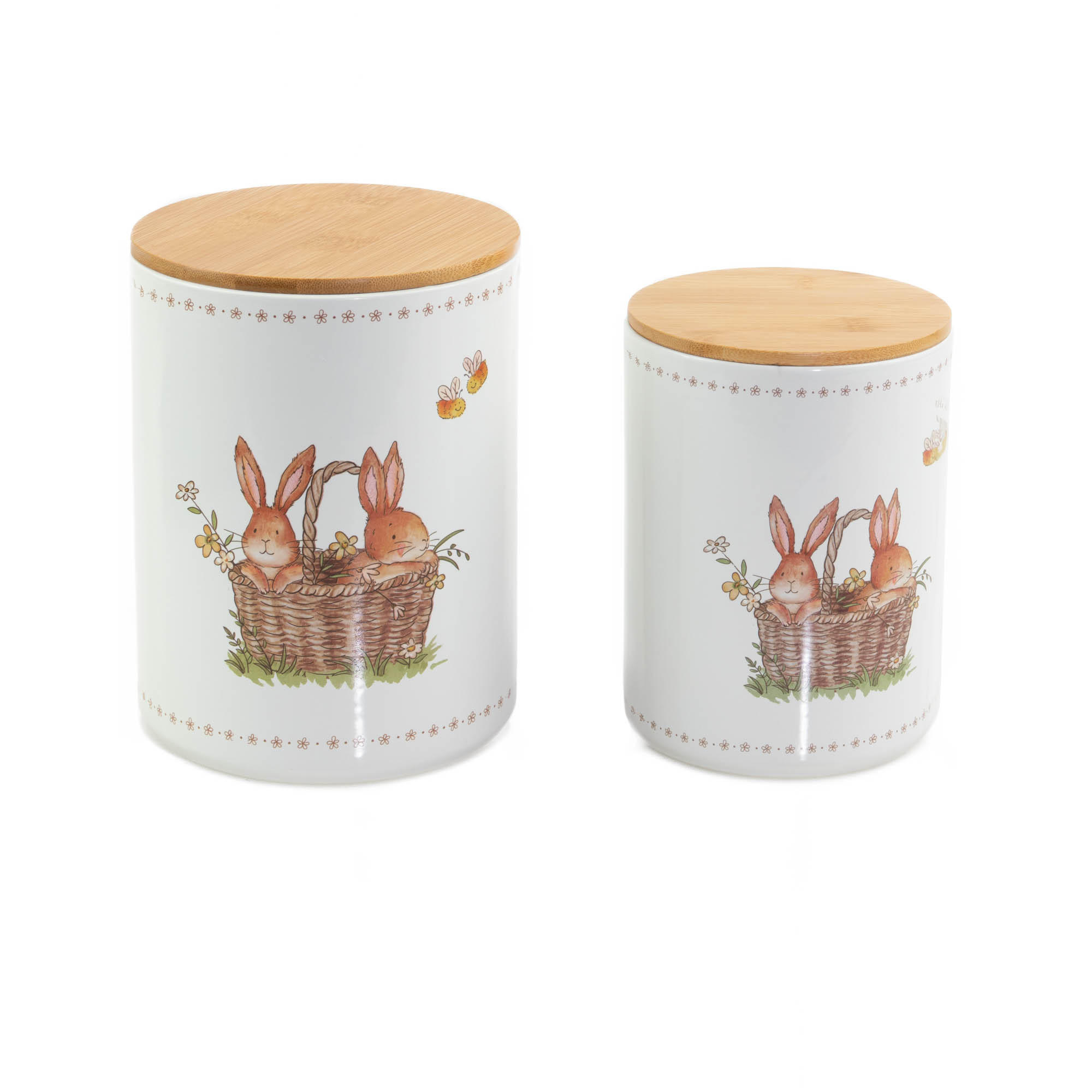 KÜCHENBEHÄLTER Charmy 2er-Set - Multicolor, Keramik (14/19/14cm) - Boltze Home