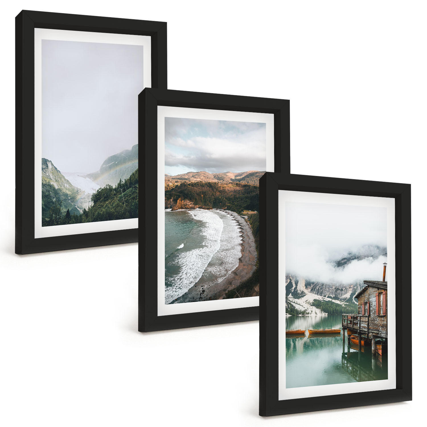 Tulup Bilder Schwarz 20x30 cm