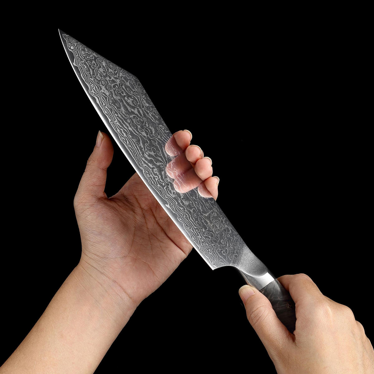 BLOCKMESSER HAKATA BOCHO 20 cm - Ahornfarben, Holz/Metall (34cm) - Zayiko