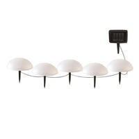 SOLAR-HALBKUGELN HALF MOON weiß - Weiß, Kunststoff (15/15/19cm) - Lumisky