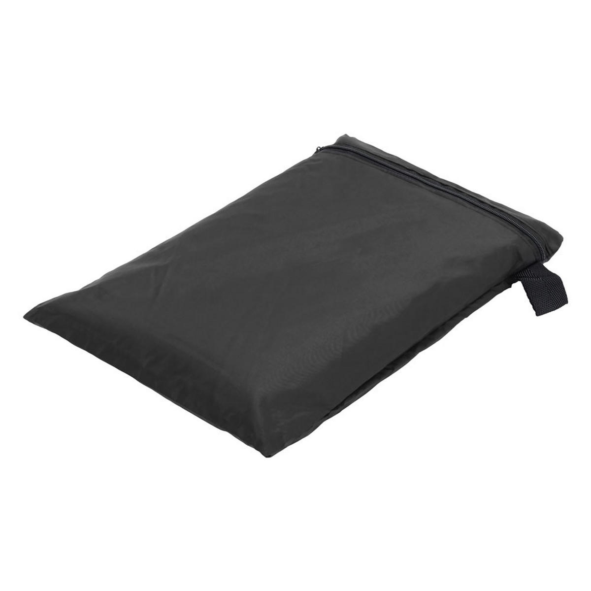 SCHUTZHÜLLE für 2,4 m Ampelschirm aus Oxford-Gewebe mit PVC in Schwarz wasserdicht UV-beständig mit Reißverschluss und Kordelzug 72 × 261 cm - Schwarz, Kunststoff (72/30cm) - Livingandhome