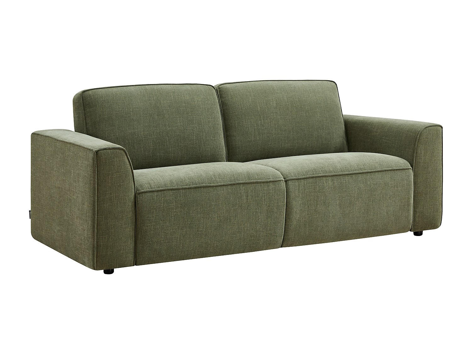 SCHLAFSOFA - 3 Personen - Stoff - Grün - - Grün, Textil (208/85/98cm) - Vente-Unique