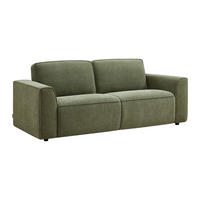 SCHLAFSOFA - 3 Personen - Stoff - Grün - - Grün, Textil (208/85/98cm) - Vente-Unique
