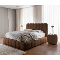 POLSTERBETT CHLOE Bettkasten Lattenrost 160x200 Braun - Braun, Holz (160/200cm) - Furnistar