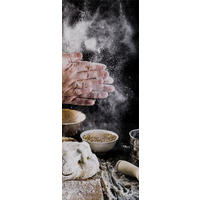 GLASBILD 30x80 cm Küche backen modern - Beige, Glas (30/80cm) - artissimo