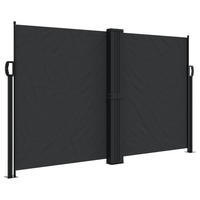 SEITENMARKISE Ausziehbar Schwarz 140x1200 cm - Schwarz, Textil (1200/140/1200cm) - furnicato