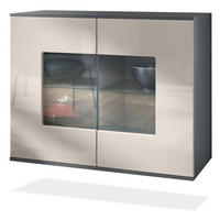 KOMMODE Grömitz Sandgrau Hochglanz - Sandfarben, Holzwerkstoff (92.5/73.5/35cm) - Vladon