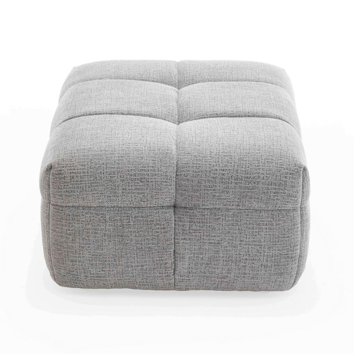 HOCKER, Grau - Grau, Textil (72/45/91cm) - Oviala