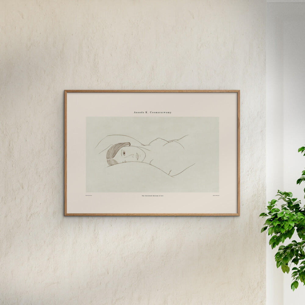 POSTER mit Rahmen Arch Atelier - Ananda 02 - Eichefarben/Naturfarben, Holz/Papier (70/100cm) - Poster&Frame