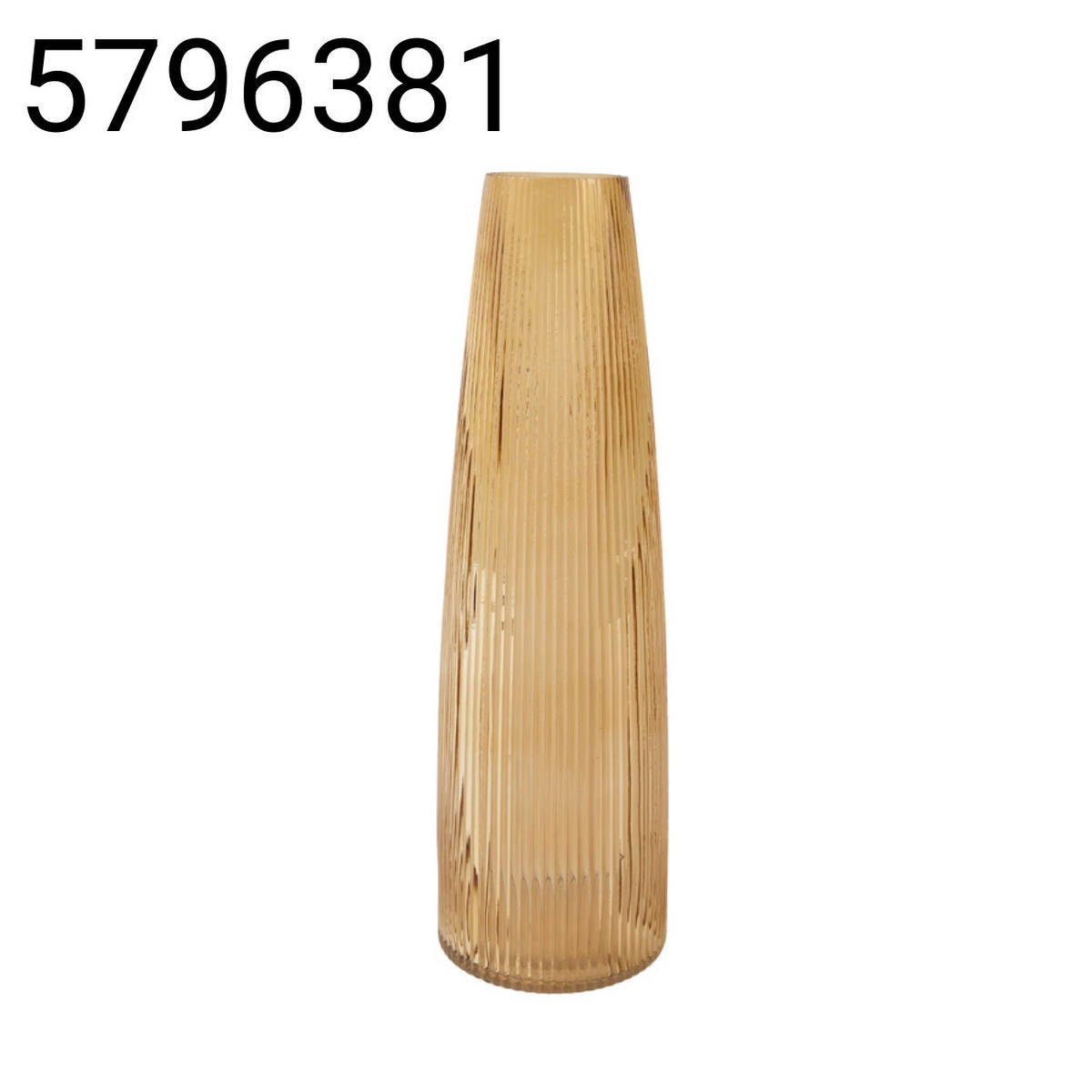 VASE Farenzo - Orange - 15/15/49.5 cm - Orange, Glas (49.5cm) - Light & Living