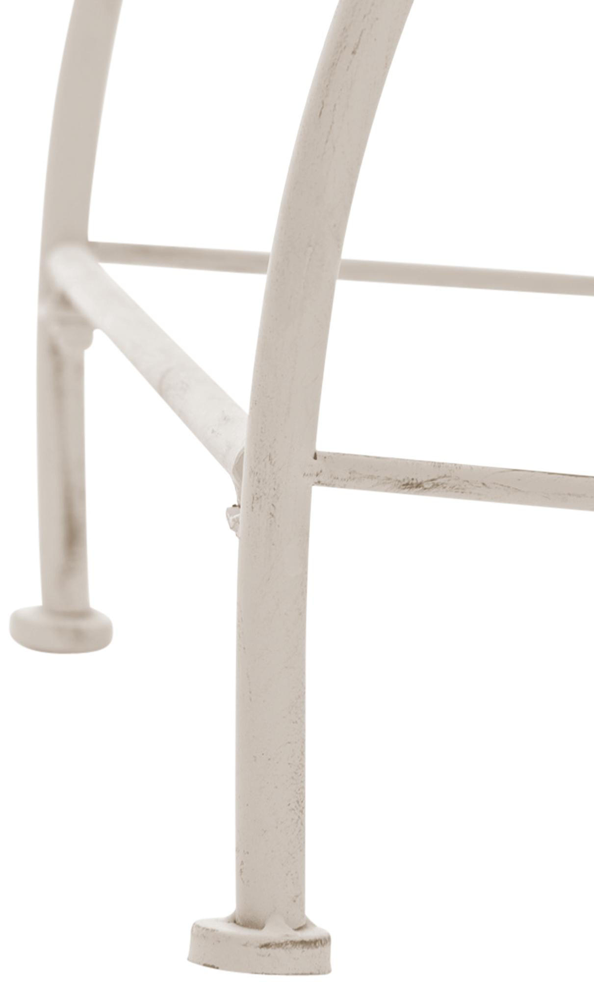 GARTENSTUHL Metall Antik-Creme - Creme, Metall (48/88/60cm) - CLP