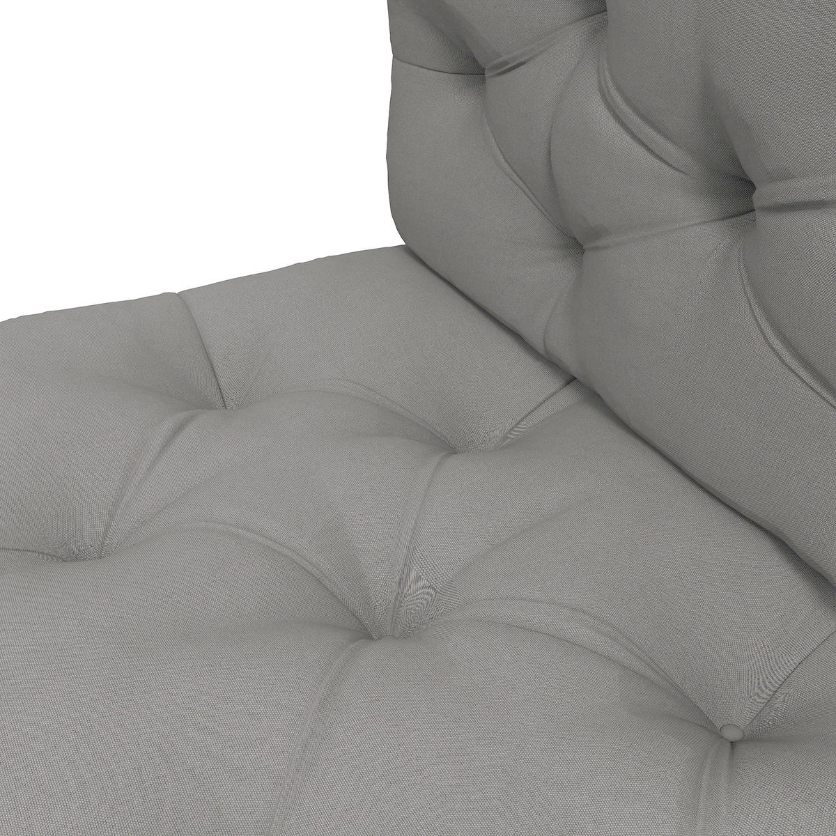 SITZKISSEN 2er Set Polyester Hellgrau - Hellgrau, Textil (80/12/120cm) - Outsunny