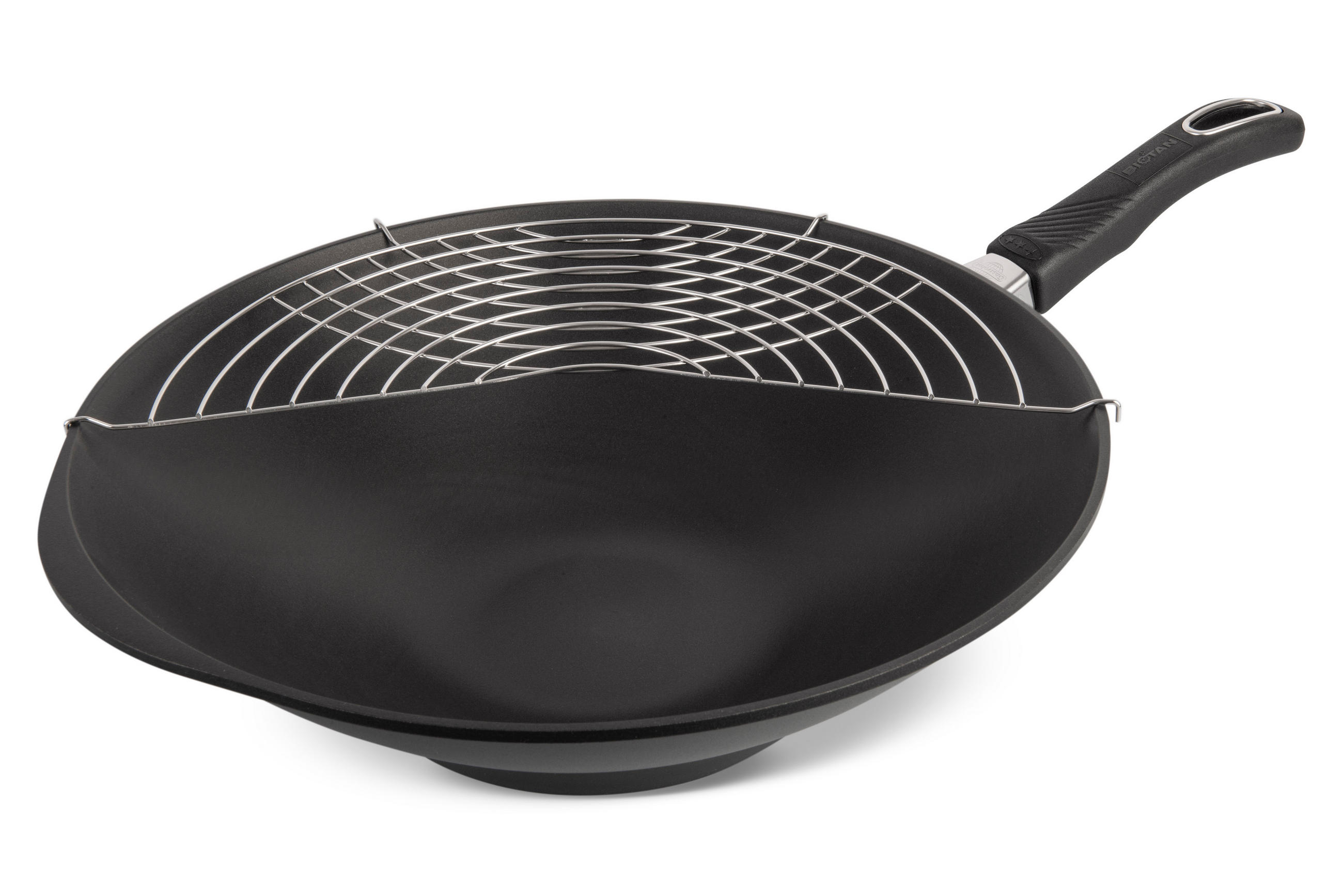 WOK ⌀36cm - Schwarz, Kunststoff/Metall (36cm) - Gastrolux