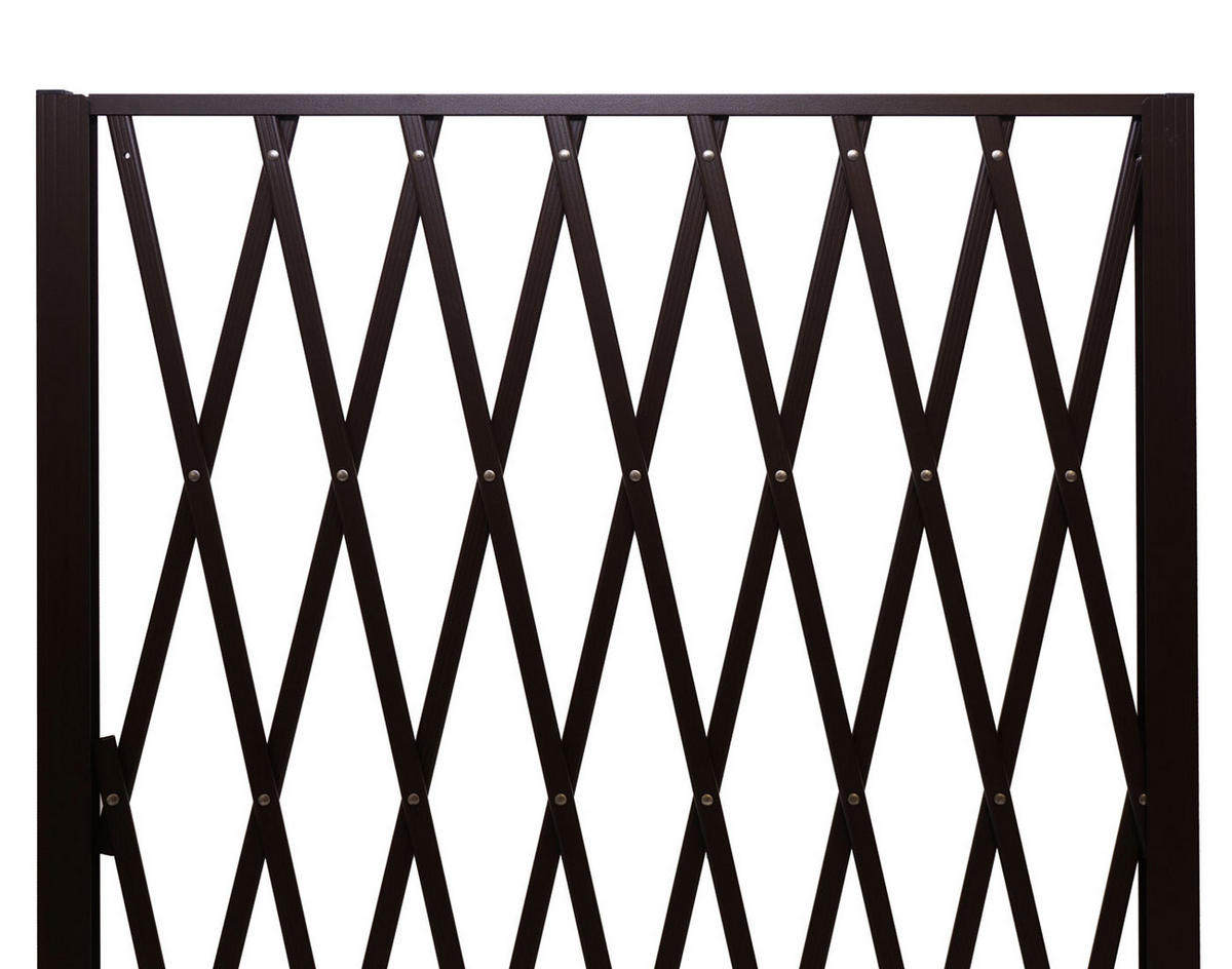 RANKGITTER ALU STAHL Braun - Braun, Metall (90/152/35cm) - MCW