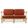 GARTENSOFA ATREDA 2-Sitzer - Orange, Holz/Textil (160/74/80cm) - KONSIMO®
