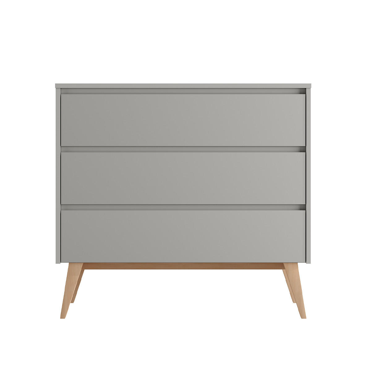 DĚTSKÁ KOMODA Swing Šedá a dřevo - šedá, kompozitní dřevo (100/92/52cm) - Petits-meubles