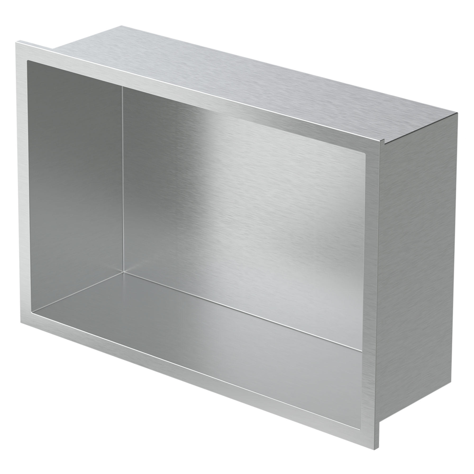 DUSCHNISCHE Silber 30/20 cm - Silberfarben, Metall (22/10/32cm) - LuxeBath