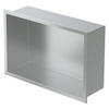 DUSCHNISCHE Silber 30/20 cm - Silberfarben, Metall (22/10/32cm) - LuxeBath