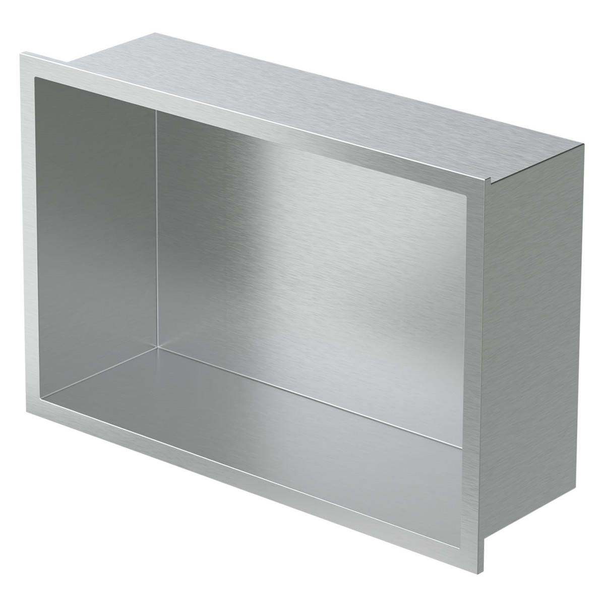 DUSCHNISCHE Silber 30/20 cm - Silberfarben, Metall (22/10/32cm) - LuxeBath