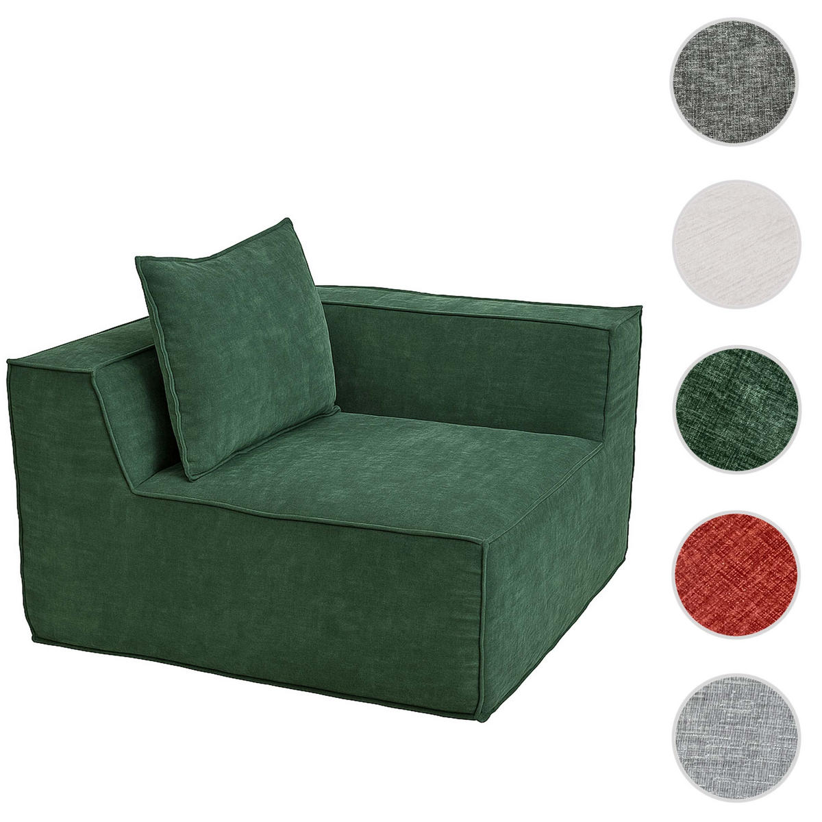 ECKTEIL Grün - Grün, Textil (97/63/97cm) - MCW