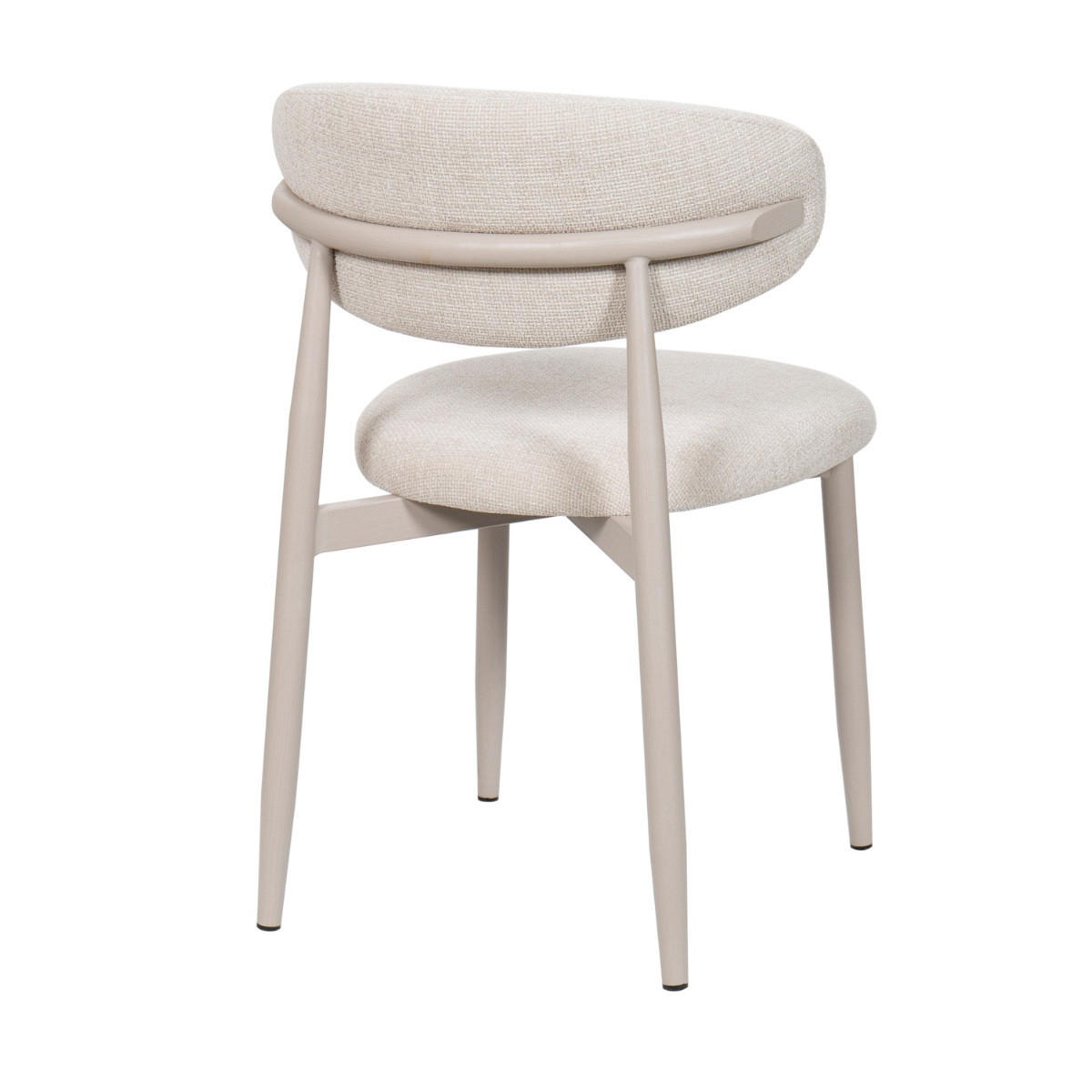 ESSZIMMERSTUHL 2er Set aus Stoff, beige - Beige, Textil (52/77/56cm) - Giga Meubel