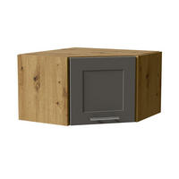 ECKHÄNGESCHRANK Oslo W10/60/36 Eiche Artisan / Dust Grey Matt 60 / 60 / 36cm - Eiche Artisan/Grau, Holz/Holzwerkstoff (60/36/60cm) - Feldmann-Wohnen