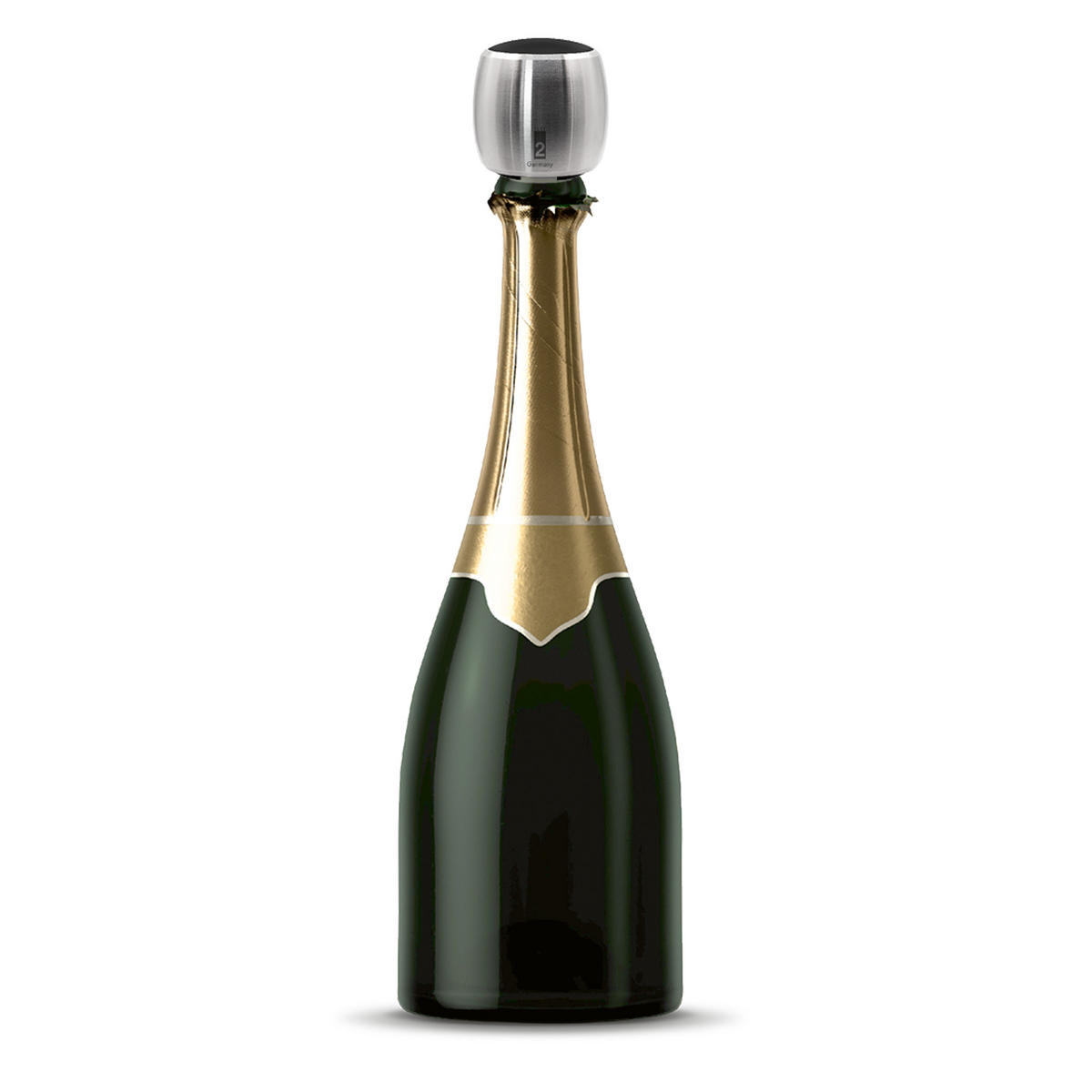 FLASCHENVERSCHLUSS Champian, Kunststoffkappe Schwarz, 20201 - Schwarz, Metall (4.5/4.5/4.3cm) - Take2