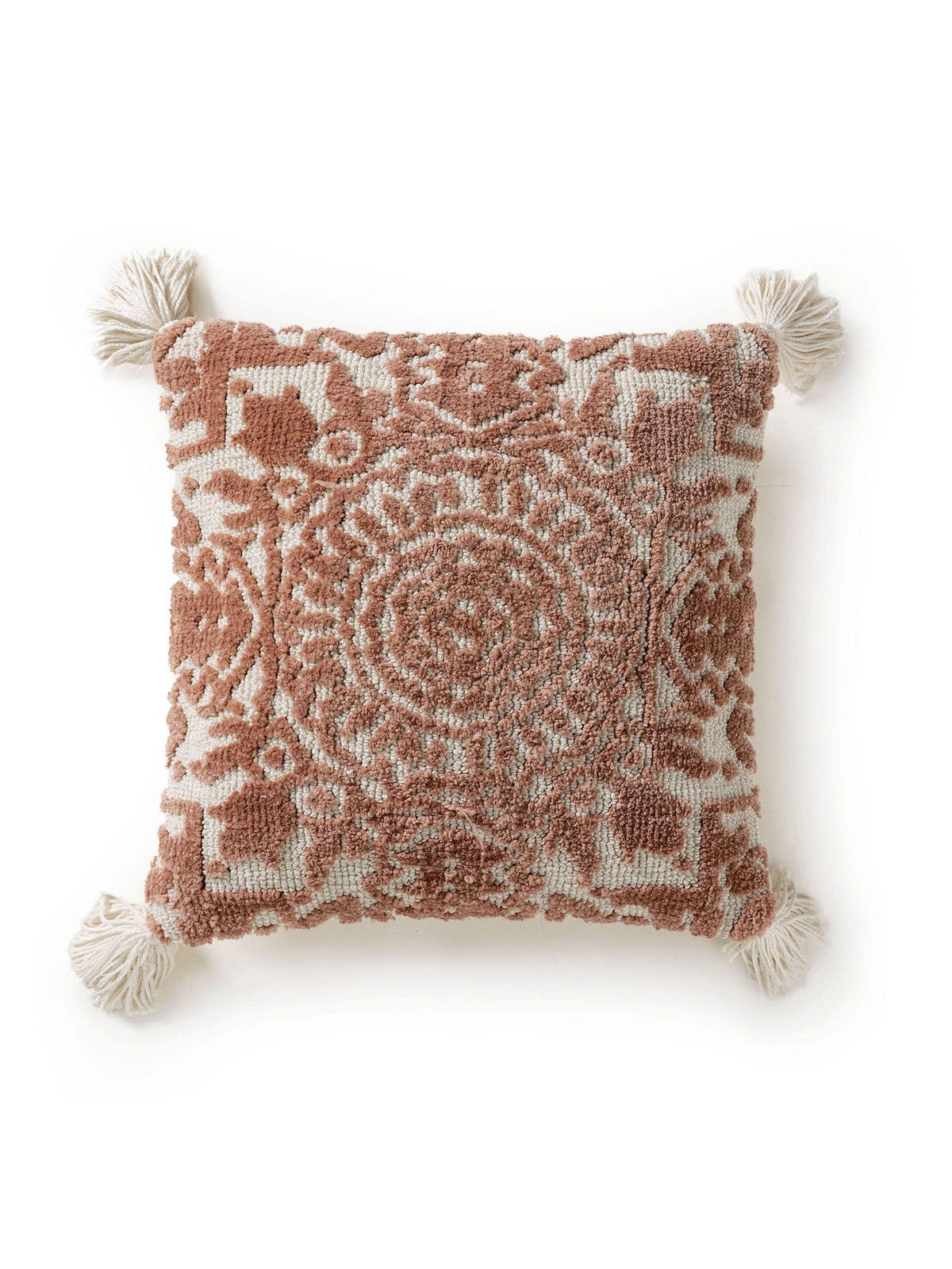 KISSENBEZUG Elias Terracotta 45x45 cm - Terra cotta, Textil (45/45cm) - benuta Nest