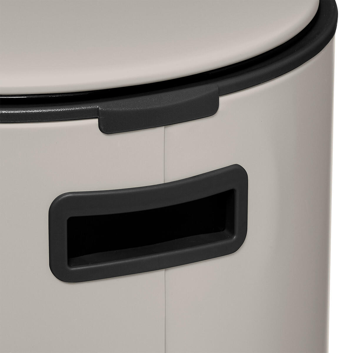 METALLMÜLLEIMER mit Geruchsbeseitiger Argile Delta 30 l 39/33/62 cm - Beige, Metall (33/62/39cm) - 5five Simply Smart
