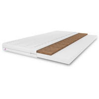 MATRATZENTOPPER TOP5, Kokosauflage Größe: 90x200x5, Frabe: Weiß, hart: H4 - Weiß, Textil (90/200cm) - Marpur