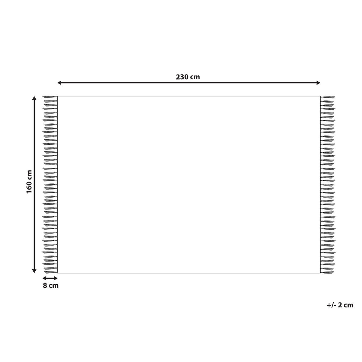 TEPPICH geflochten Besni 230/160 cm - Blau, Textil (160/230cm) - Beliani