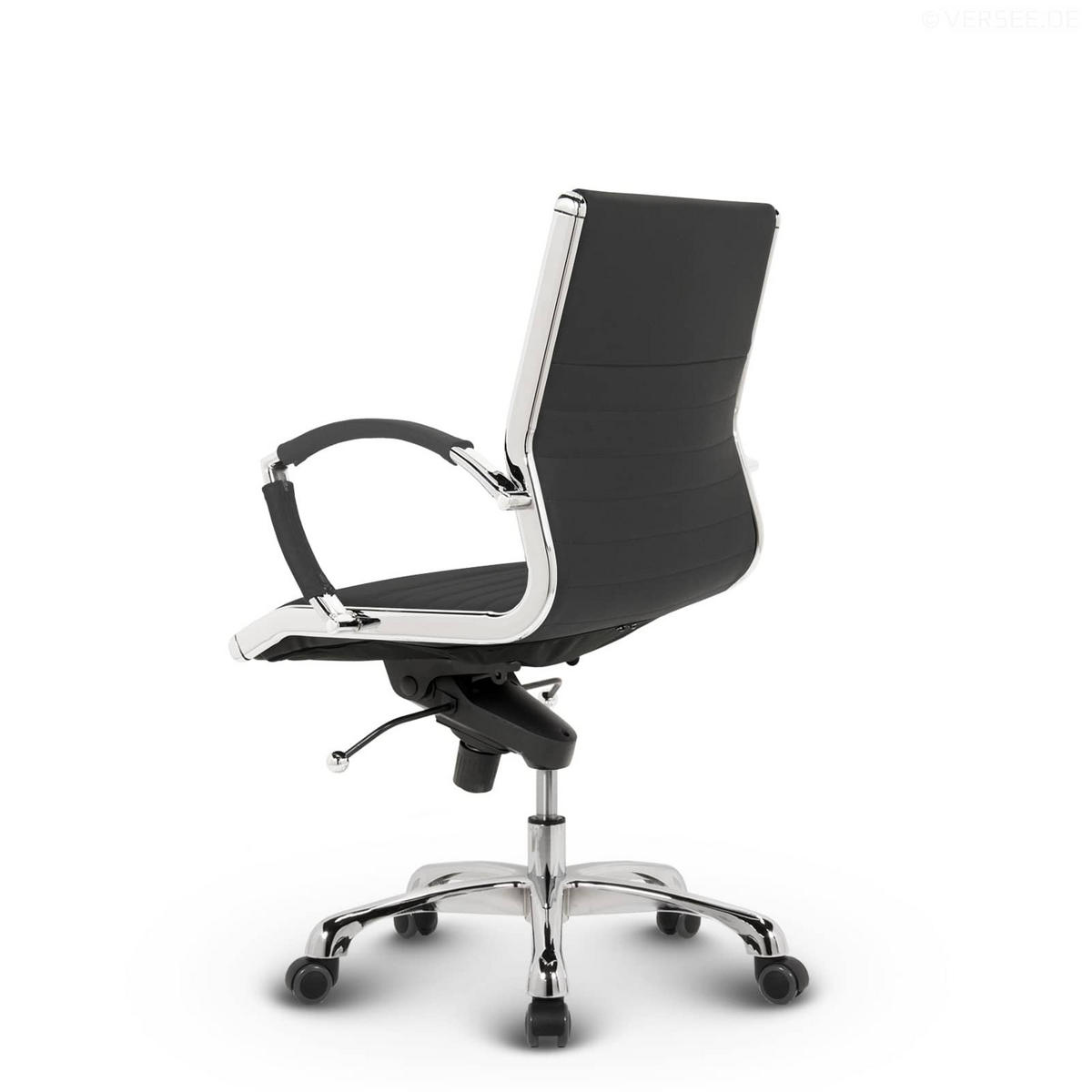 DREHSTUHL Montreal Stoff Anthrazit – ergonomisch, 150 kg belastbar, Sitzhöhe 46-54cm - Anthrazit, Textil/Metall (60/97/60cm) - Versee