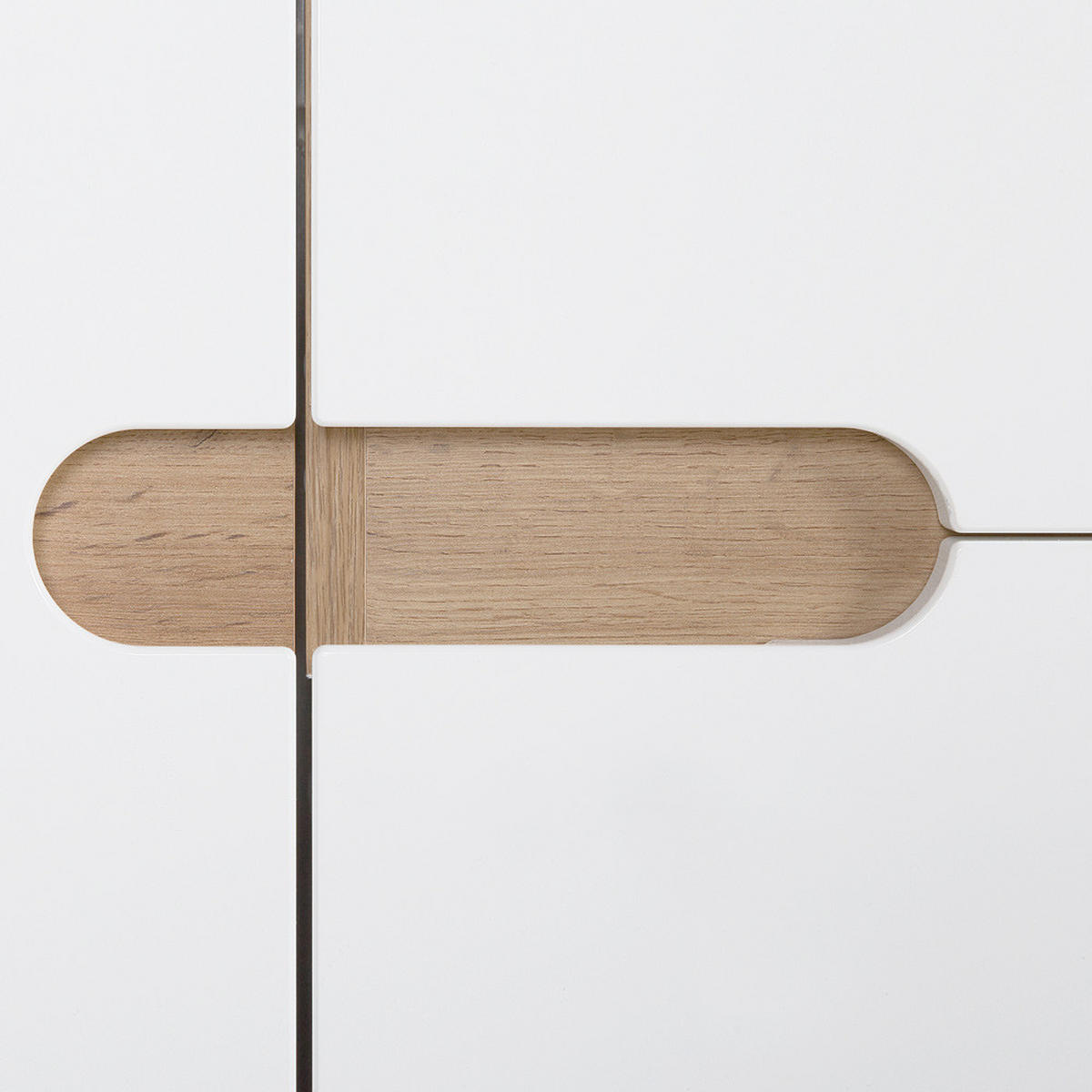 HOCHSCHRANK Solna-56 - Weiß, Holzwerkstoff (60/187/33cm) - Lomado