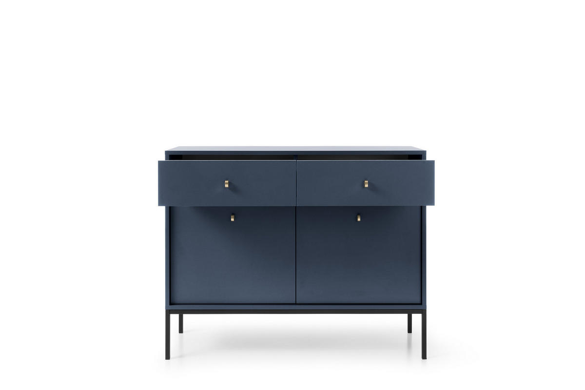 KOMMODE, marineblau, 103,5 x 83 x 39 cm - Blau, Holzwerkstoff (103.5/83/39cm) - 3XE LIVING