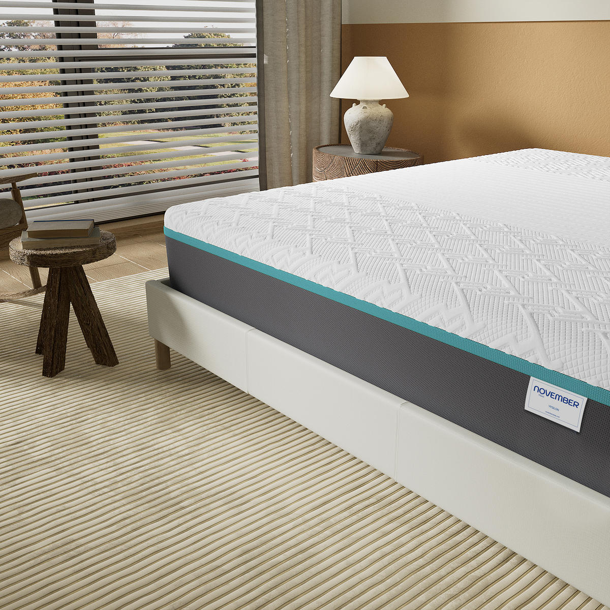 LATEXMATRATZE höhe 28cm 90x200cm H4 - Weiß, Naturmaterialien (90/200cm) - November Sleep