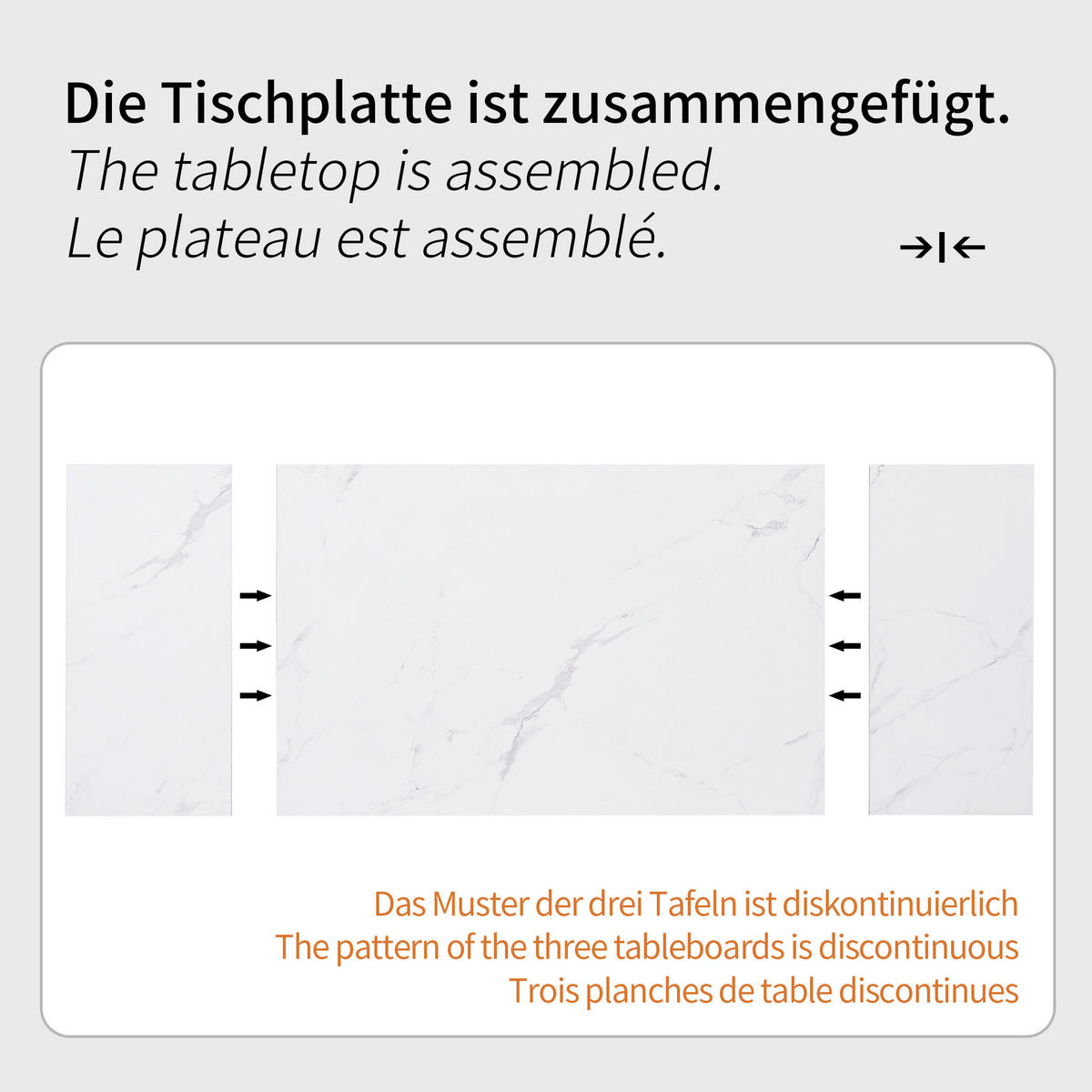 ESSTISCH Weiß 159/74/77 cm - Weiß, Holz/Metall (74/159/77cm) - Urban Meuble