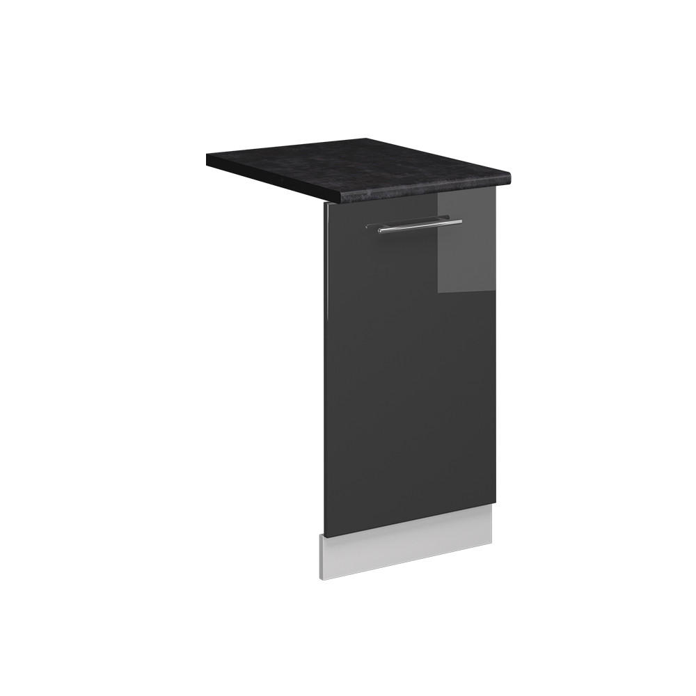 Vicco ČELNÍ PANEL MYČKY Fame-Line Antracitový vysoký lesk 45 cm , PD Antracit