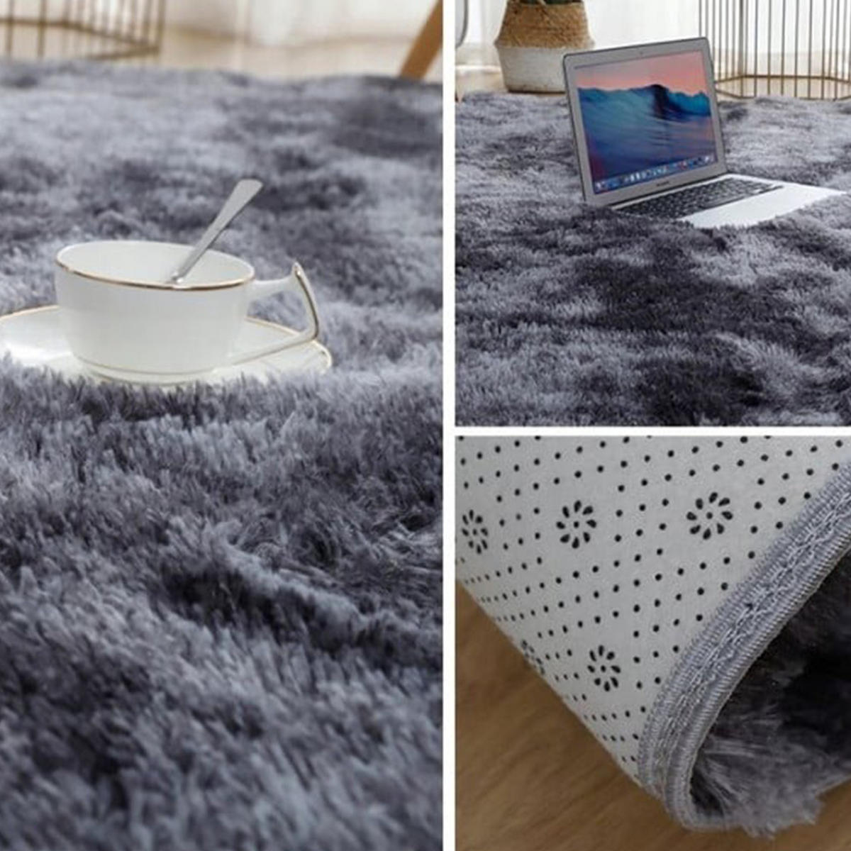 TEPPICH, grau 120/170 cm - Dunkelgrau, Textil (120/170cm)