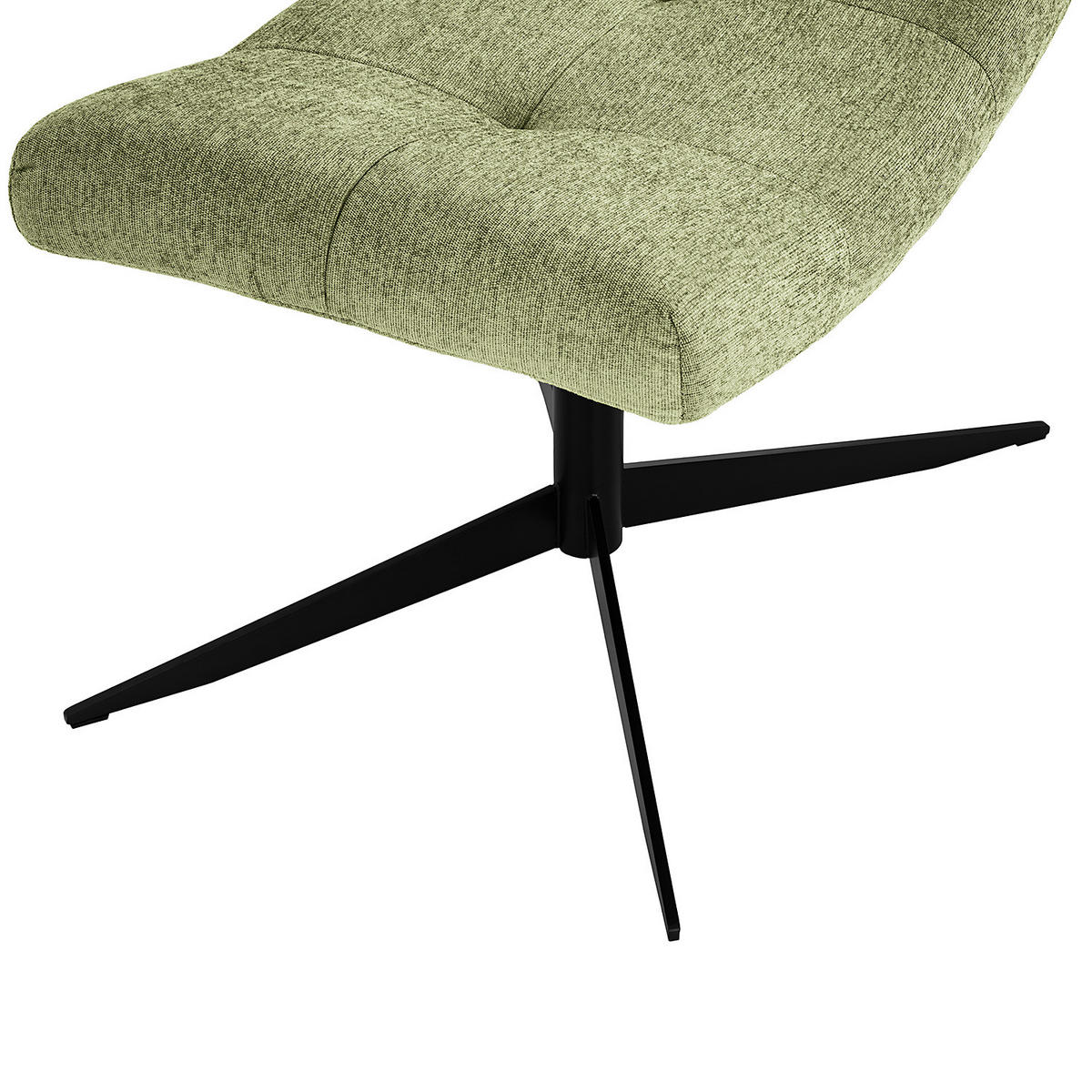 POLSTERHOCKER - Schwarz/Grün, Textil/Metall (67/47/50cm) - home24