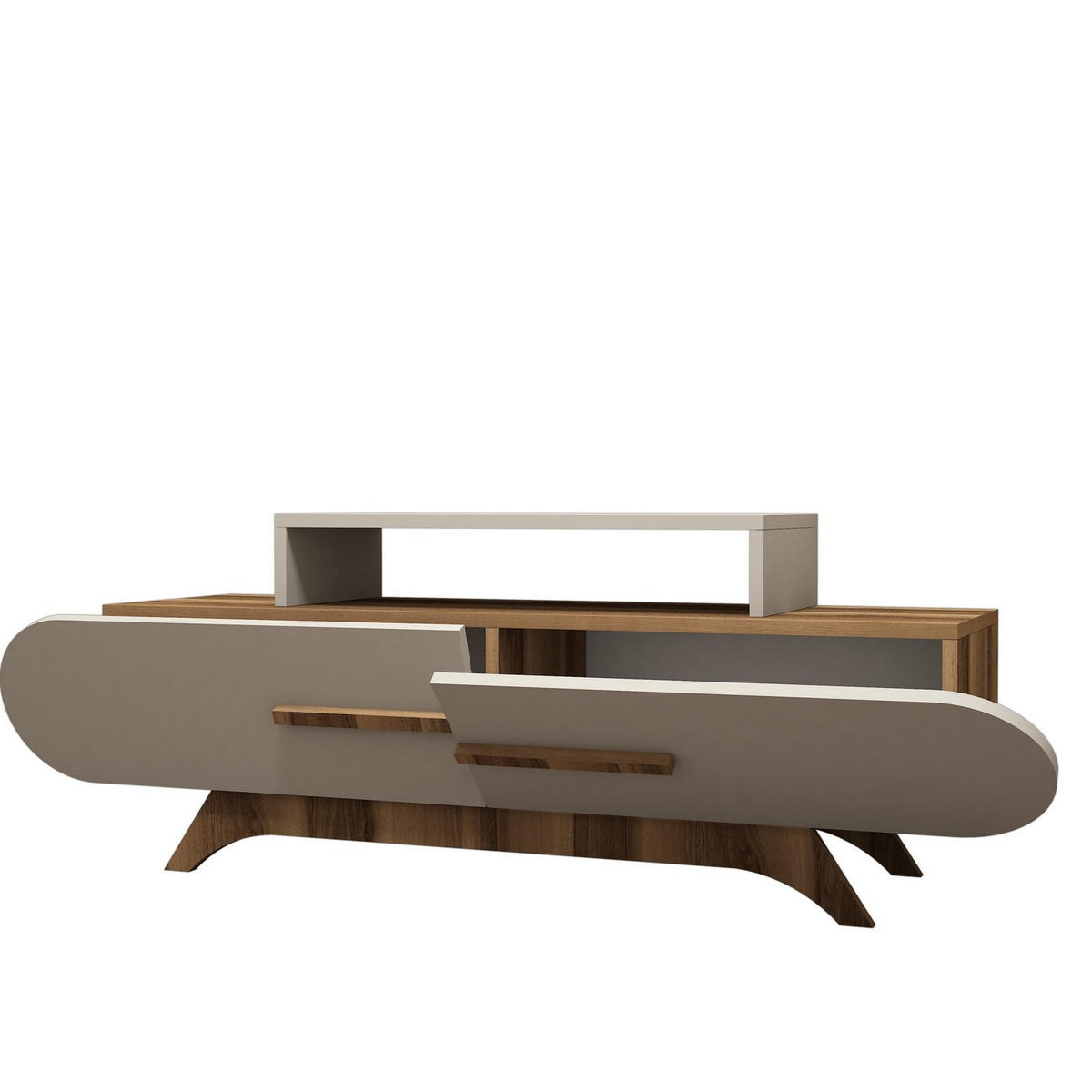 TV-MÖBEL rose Weiß - Beige, Holz (36/49/145cm) - Habitat Garten