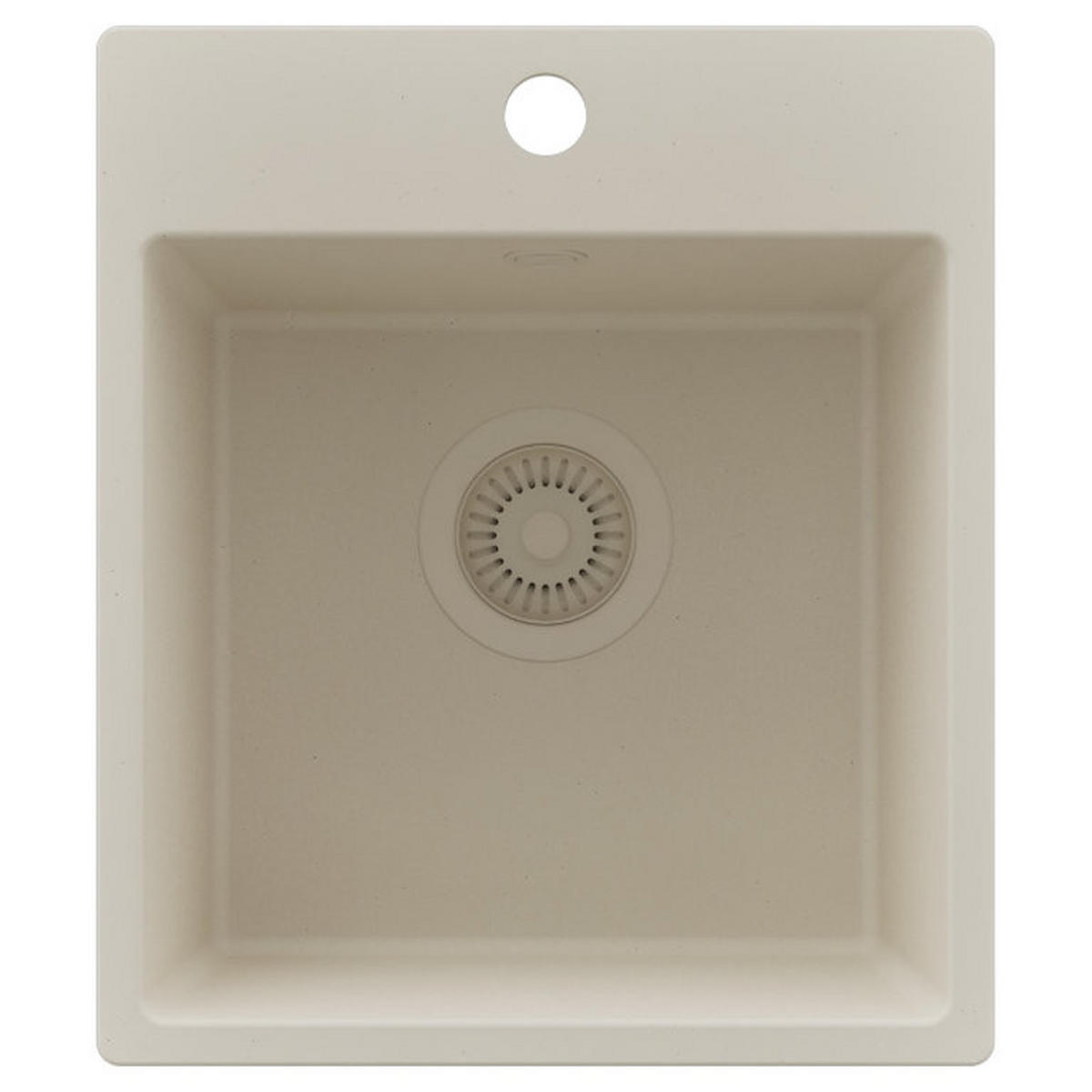 SPÜLBECKEN Riga Easy, 2-er set Beige 38/44 cm 1 Becken + Ablauf-Set ab 40er Unterschrank - Beige, Kunststoff (38/19/44cm) - Primagran