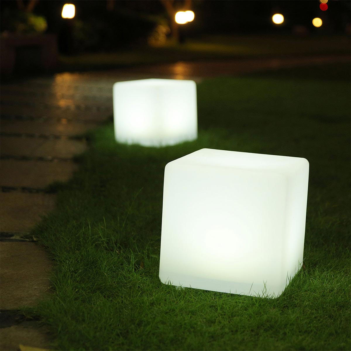 LICHTWÜRFEL CASY weiß - Weiß, Kunststoff (30/30/30cm) - Lumisky