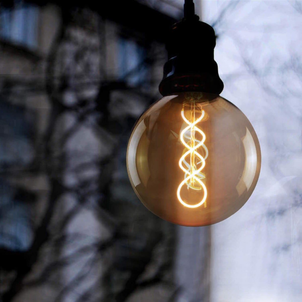 LED žárovka E27 4W (1 ks) - průhledná, sklo (12.5/17cm) - Nettlife