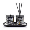 KERZE mit Diffusor Schwarz 23.5/10/10 cm Keramik - Schwarz, Keramik (10/10/23.5cm) - Mondex