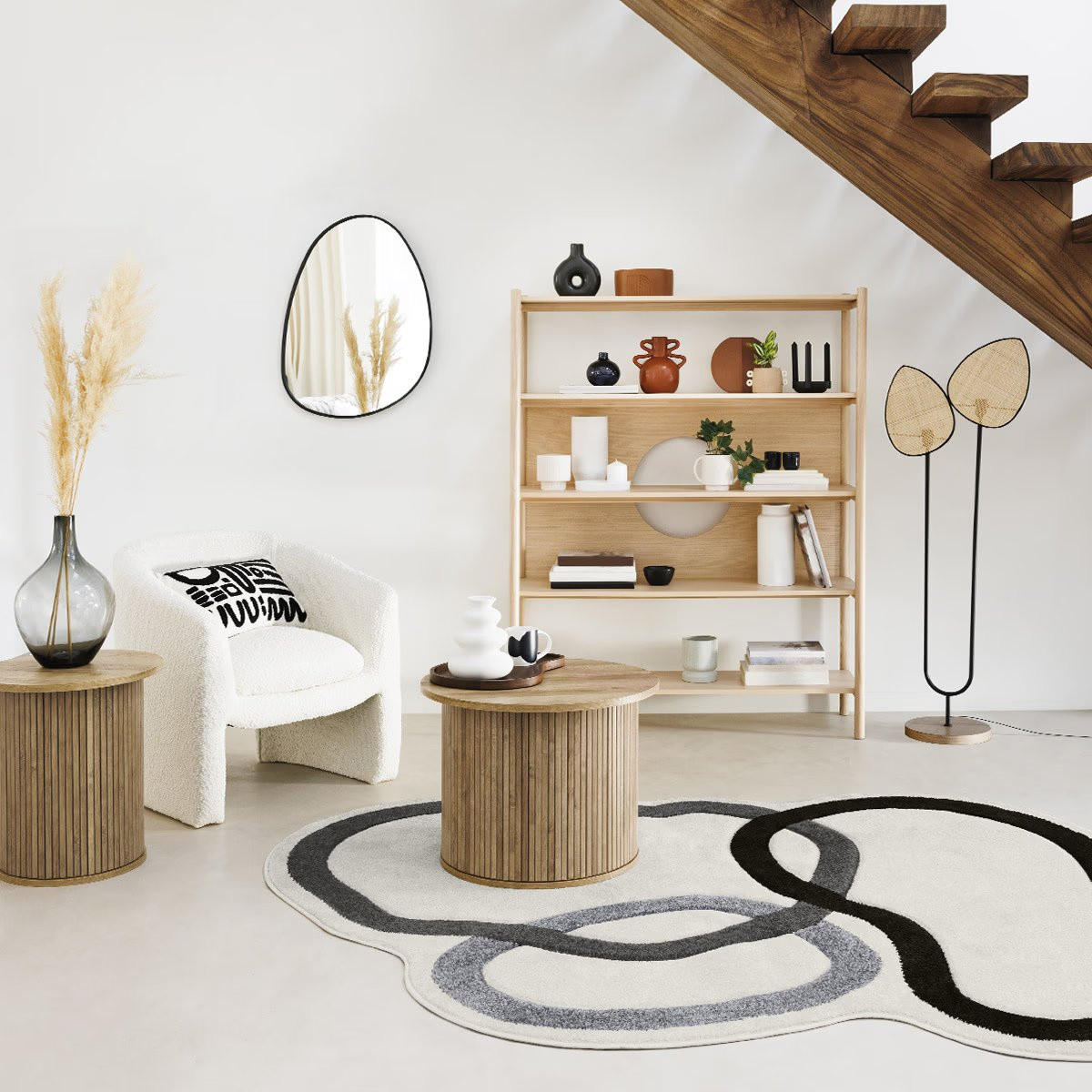 DEKOVASE aus Keramik 16/16/20 cm - Weiß, Keramik (20cm) - Atmosphera Createur d´interieur