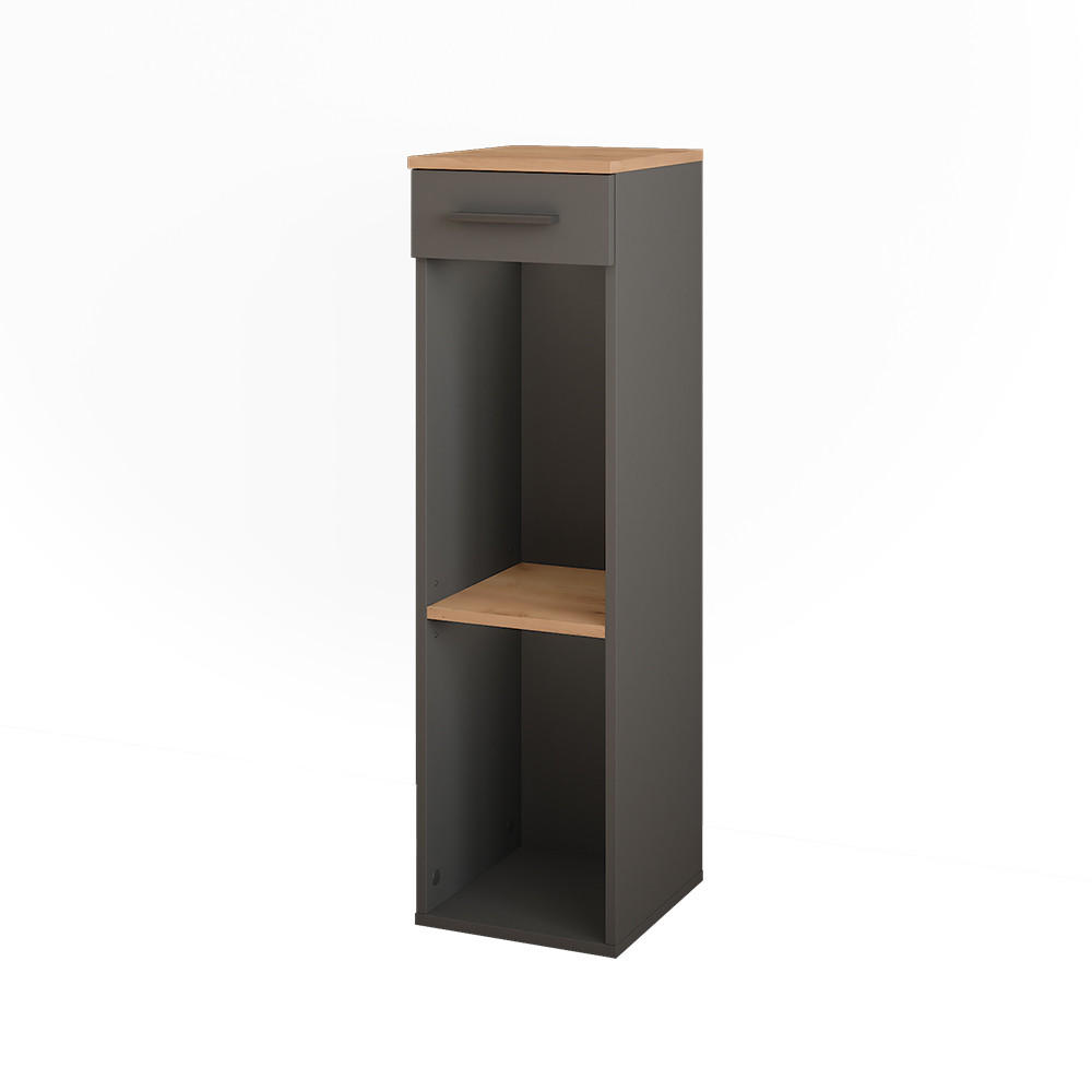 Vicco STOJAN NA VÍNO Repose Zlatý dub power/antracit 30 x 106 cm