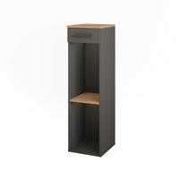 WEINREGAL Repose Goldkraft Eiche/Anthrazit 30 x 106 cm - Honigeiche/Anthrazit, Holzwerkstoff (30/106/34.5cm) - Vicco