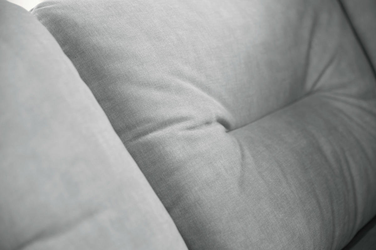 ROHOVÁ POHOVKA 250 cm v oceľovo sivej - sivá, textil (250/200cm) - Home Collective