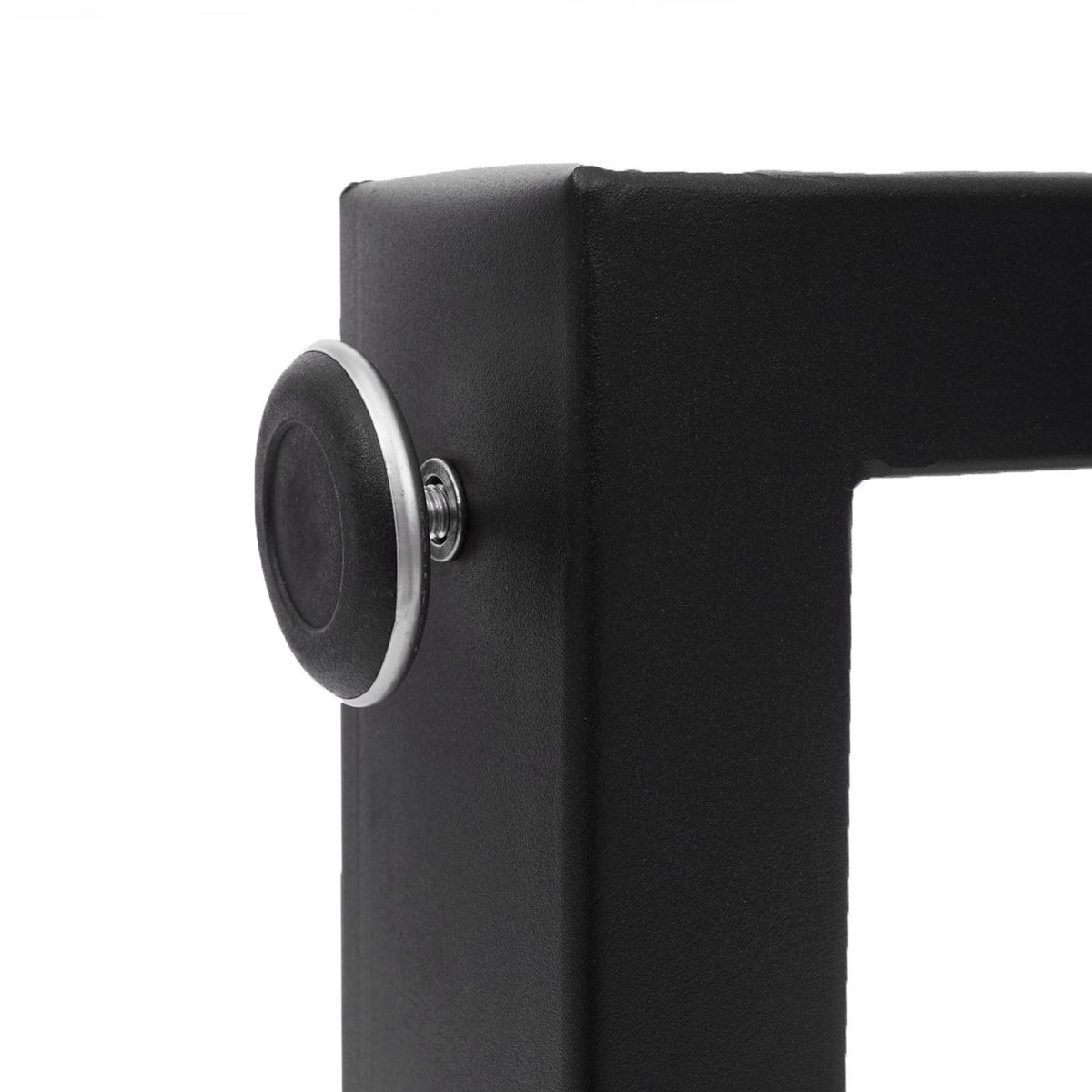 TISCHBEIN Schwarz 2er-Set - Schwarz, Metall (40/37/8cm) - MCW